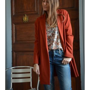 blazer long femme