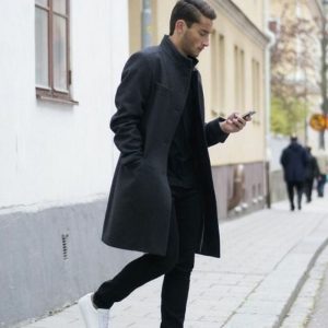 veste longue homme
